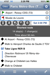 The MetrO app tells you which line to take.