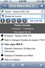 The MetrO app gives and easy route too.