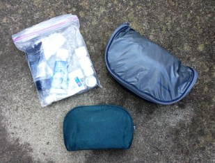 pre-packed toilet items