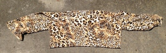 Turning a shirt into a scarf - step 3