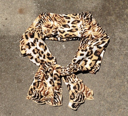 Turning a shirt into a scarf - step 6