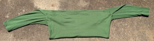 Turning a shirt into a scarf - step 3