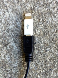 Apple micro-USB to Lightning adapter