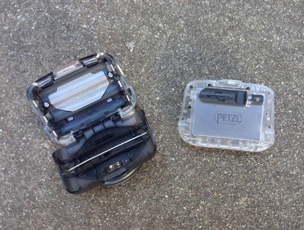 Petzl Tikka with optional USB powered battery pack.