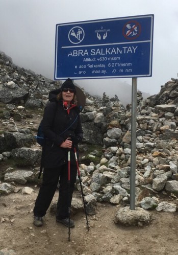 Cindy at Salkantay Pass