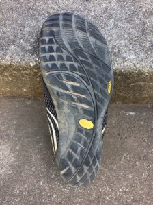 Sole of Merrell Pace Glove shoe