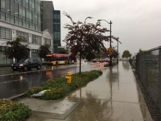 The weather impacted public transit.