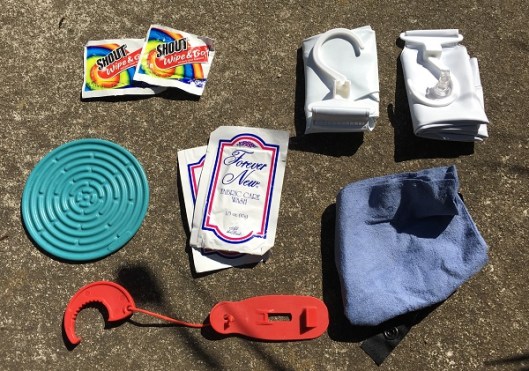 Contents of the Sea to Summit back pocket