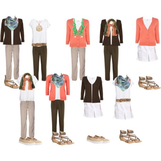 Italian capsule white tee outfits